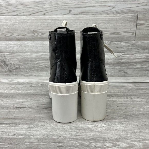 Guess RARE Y2K 1990’s Vintage Spain Made Chunky Black Platform High Top Women 6 - Picture 4 of 10